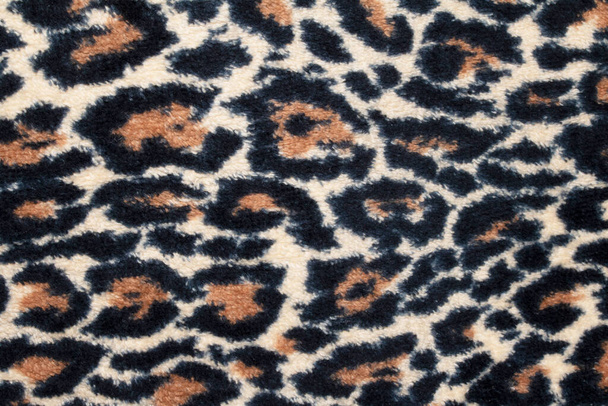 A Fabric Fur Leopard Animal Print Background - Photo, Image