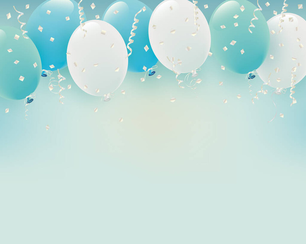 pozadí pastelové barvy balónku ilustrace - Vektor, obrázek