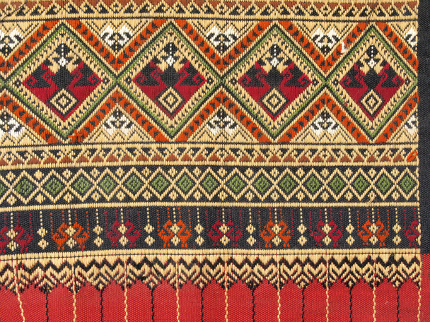 Eenhu sarong. Traditional Thai hand-woven fabrics. - Photo, Image