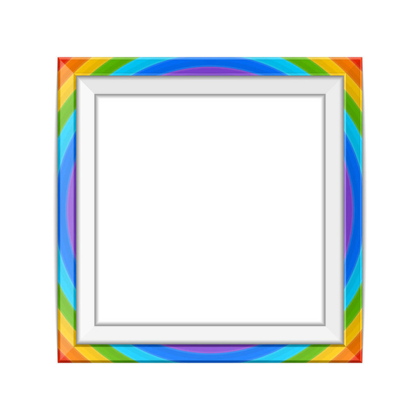 Arco iris vector marco
. - Vector, Imagen