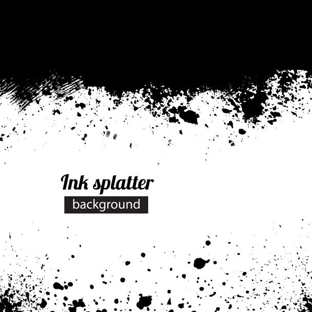 grunge černým inkoustem potřísněné pozadí - Vektor, obrázek