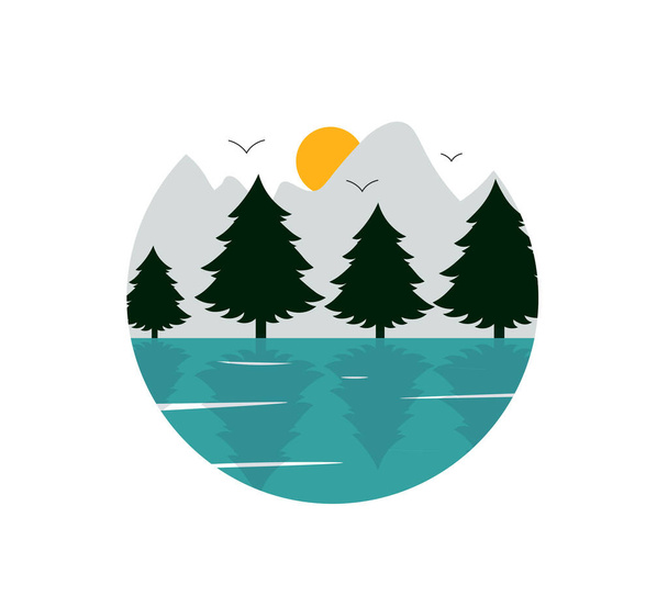 Landscape for logo concept - ベクター画像