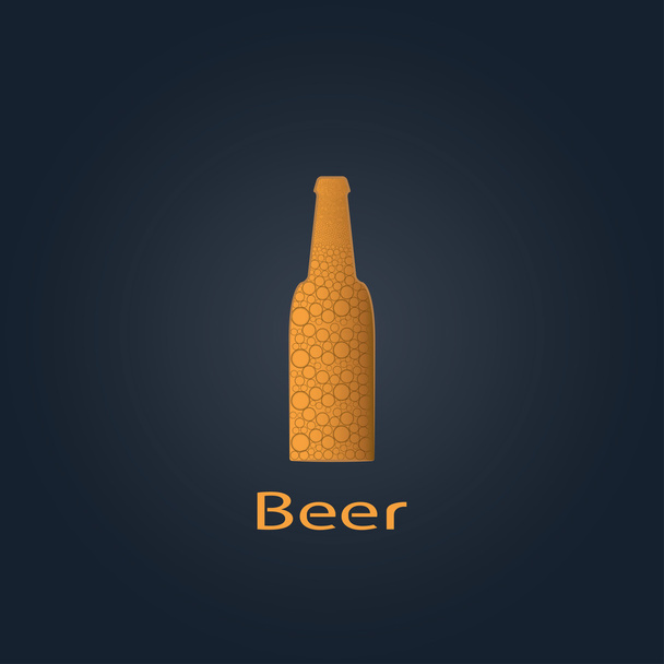 ビール1本 - ベクター画像