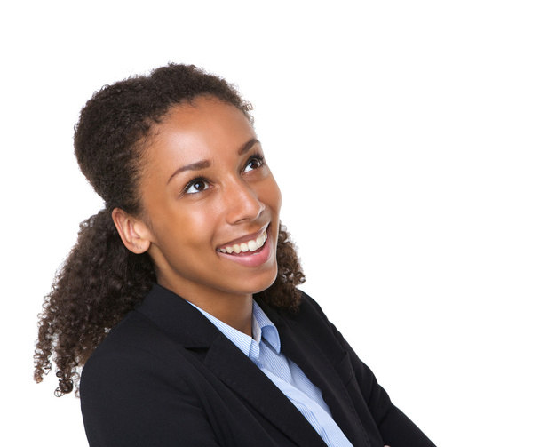 Lähikuva muotokuva hymyilevä liiketoiminnan nainen
  - Valokuva, kuva