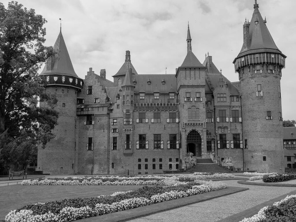 Zamek w Haar koło Utrechtu w Holandii - Zdjęcie, obraz