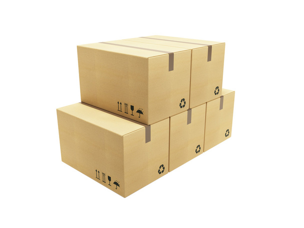 pile of cardboard box - Foto, imagen