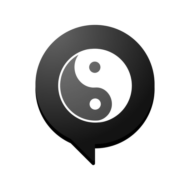 Ballon BD avec un yang ying
 - Vecteur, image