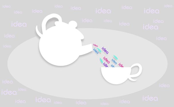 Jug and cup of ideas - Foto, immagini