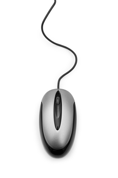Ποντίκι υπολογιστή απομονωμένο στο λευκό φόντο - Φωτογραφία, εικόνα