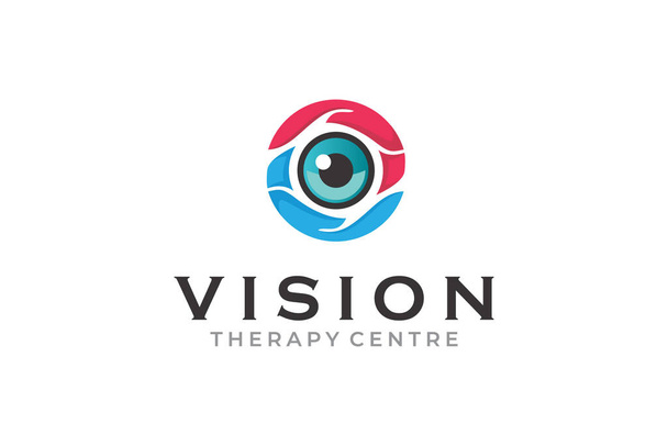 Luova graafinen vektori innovaatio silmä visio konsepti logo suunnittelu malli - Vektori, kuva