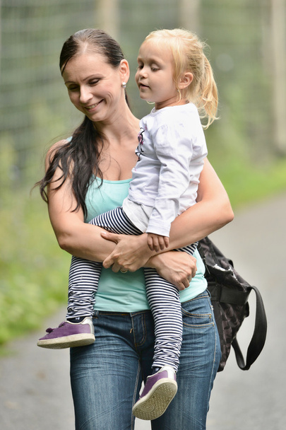 mother with cute daughter - Fotoğraf, Görsel