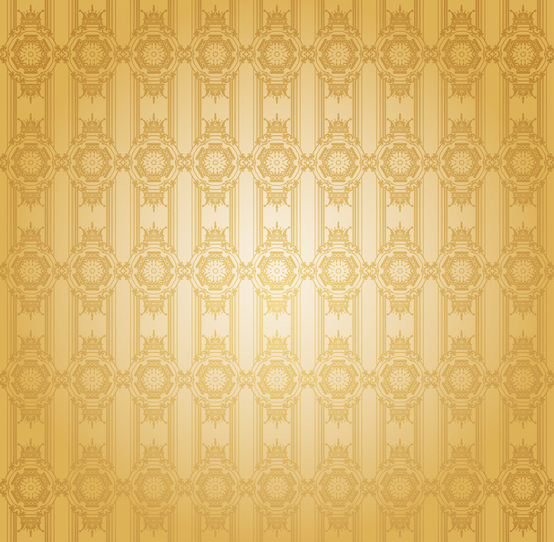 Damask decorative wallpaper. vector vintage pattern. - Vector, Image