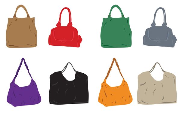 Bags woman - Vector, Image
