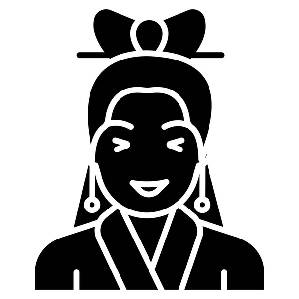 woman. web icon simple illustration - Вектор, зображення