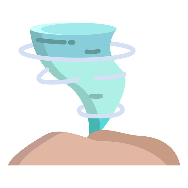 векторная иллюстрация иконки Песчаного Строма - Вектор,изображение