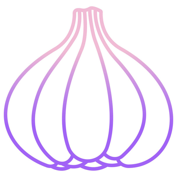 Garlic icon trendy and modern placeholder symbol for logo, web, app, UI. - Vector, Image