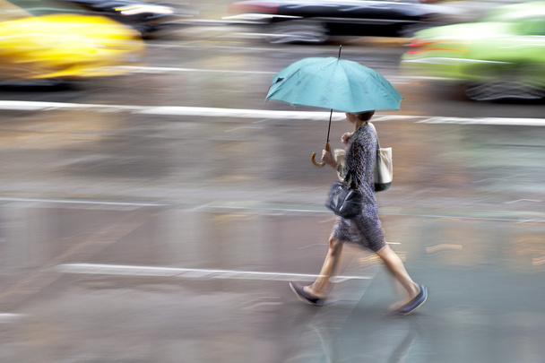 rainy day motion blur - Φωτογραφία, εικόνα