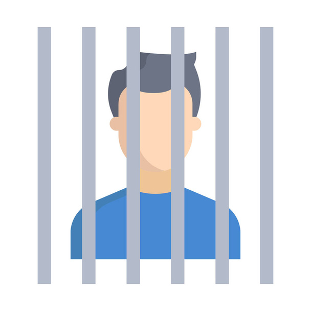 vězení ikona vektorové ilustrace  - Vektor, obrázek