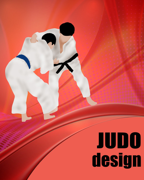 Judo Tasarım poster - Vektör, Görsel