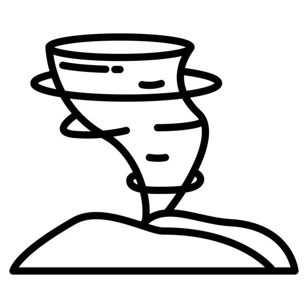 векторная иллюстрация иконки Песчаного Строма - Вектор,изображение