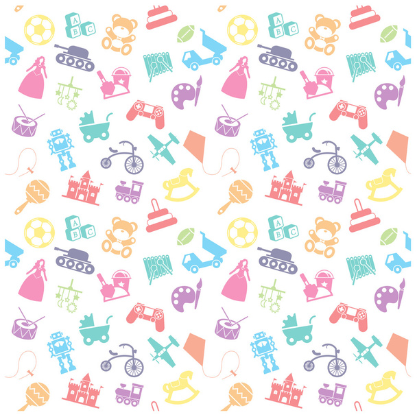 Toy icon and Background - Vector, Image