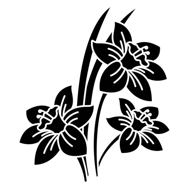 красиві квіти і листя Векторний дизайн ілюстрації
 - Вектор, зображення
