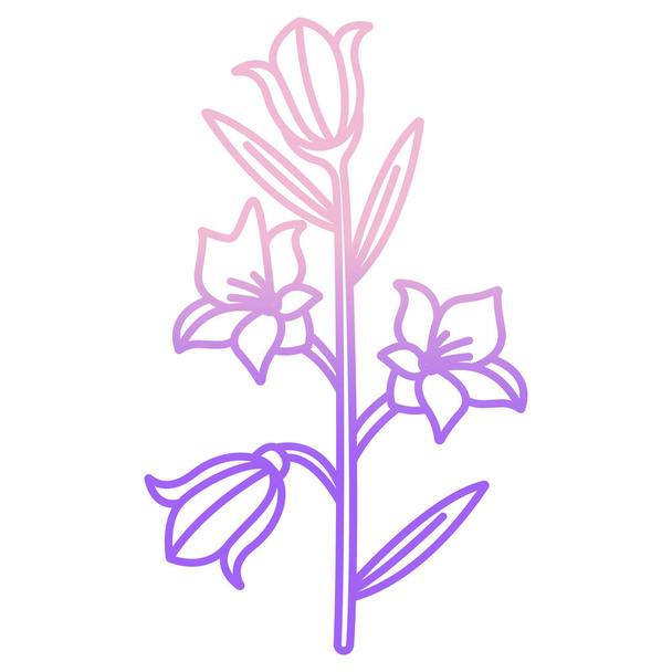flores ícone ilustração vetorial - Vetor, Imagem