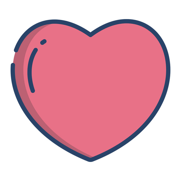 heart. web icon simple design - Vektor, Bild