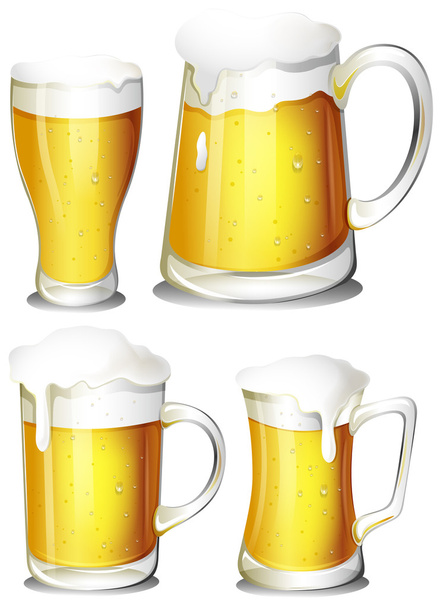 Set of beer - Vector, Image