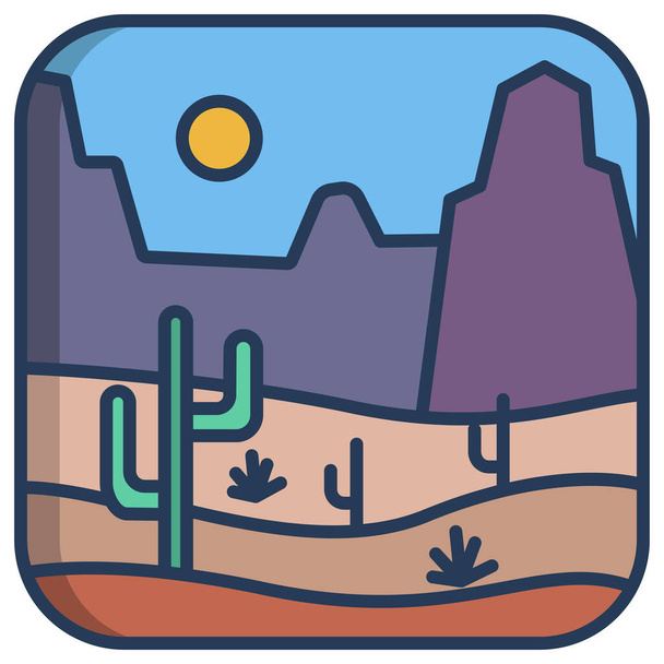 Desert icon vector illustration  - Вектор, зображення