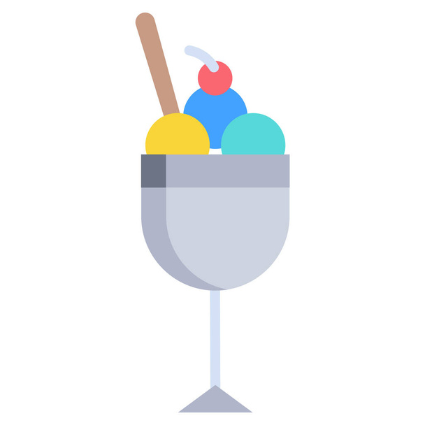 ice cream vector icon - Vektor, obrázek