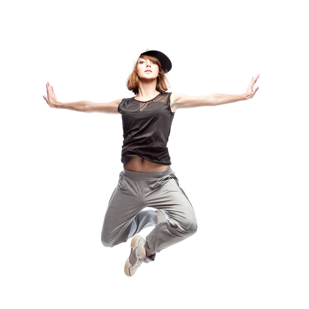 hip-hop woman dancing - Foto, Imagen