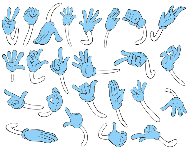 Hand movements - Vector, Image