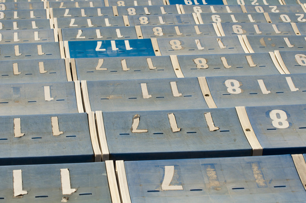 Numbered Seats - Fotoğraf, Görsel