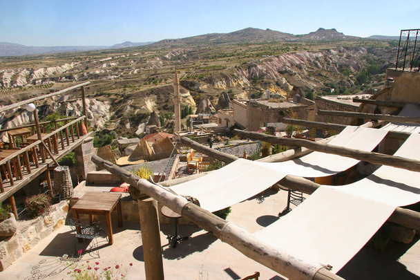 beautiful landscape of the valley in Cappadocia turkey - Photo, Image