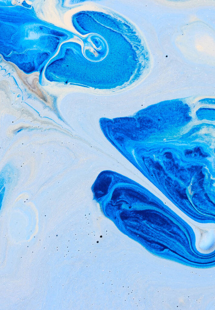 Photography of paint marble fluid acrylic texture for background - Φωτογραφία, εικόνα