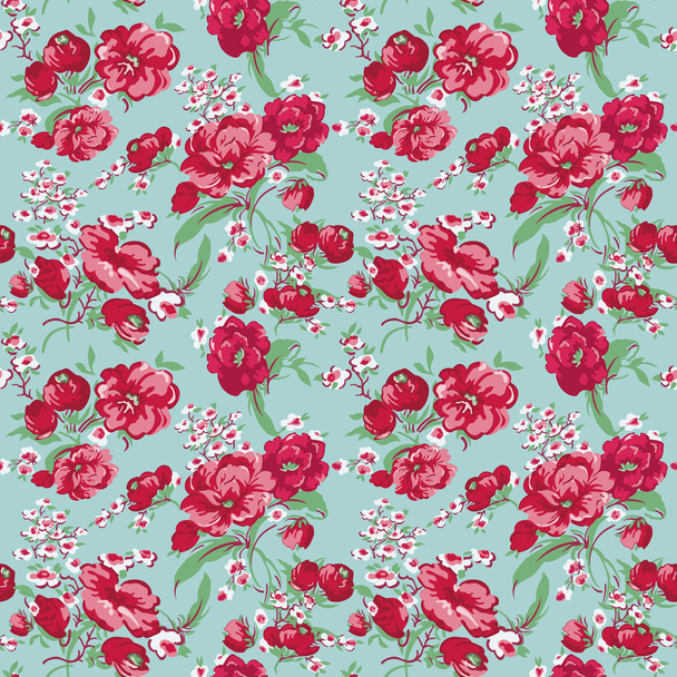 Vintage Floral Background - seamless pattern for design - Vektor, obrázek