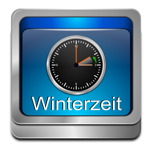 Winterzeit-Knopf - Foto, Bild