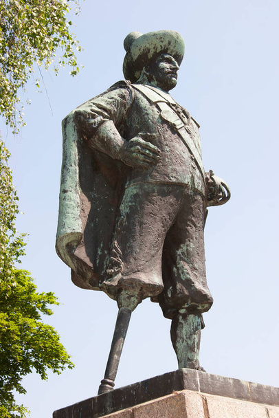 Άγαλμα του Pieter Stuyvesant Γενικός Διευθυντής των Νέων Κάτω Χωρών 1647-1664 - Φωτογραφία, εικόνα