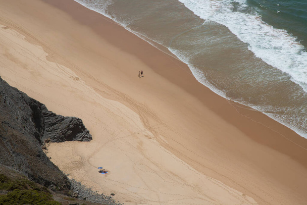 Praia da Bordeira is a beach on the west coast of the Algarve, located in the Costa Vicentina natural park, near the villages of Carrapateira and Bordeira. - Photo, Image