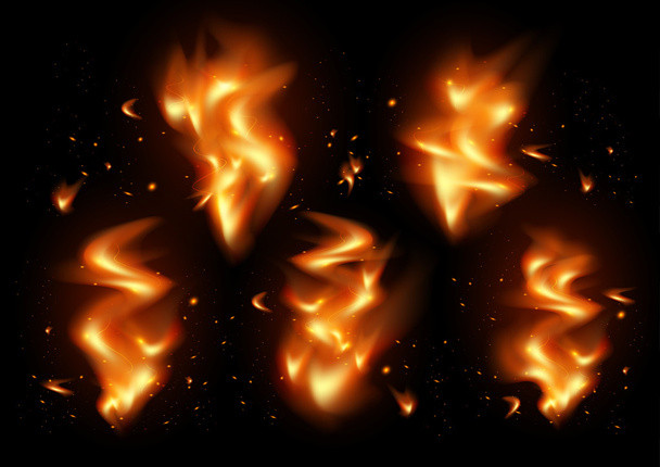 jazyky plamenů pozadí  - Vektor, obrázek