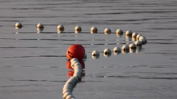 Buoys on the water in the sea - Footage, Video