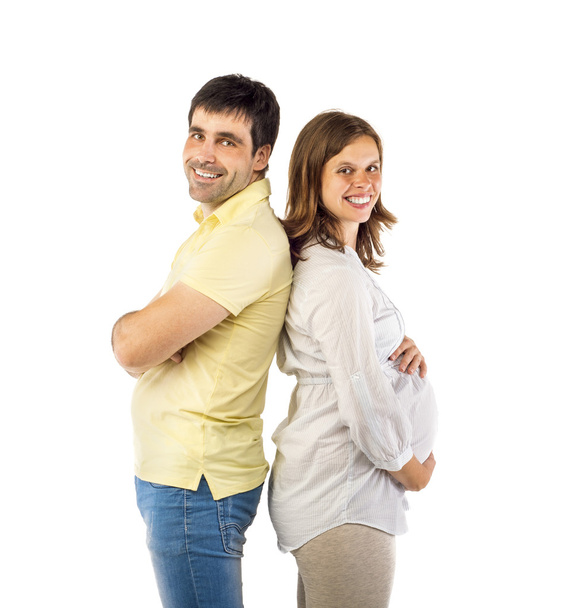 Man with pregnant wife - Foto, immagini
