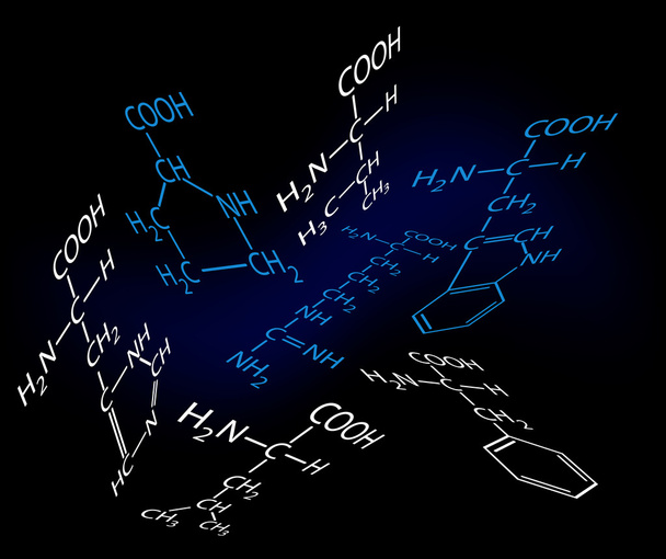 Аминокислоты - Вектор,изображение
