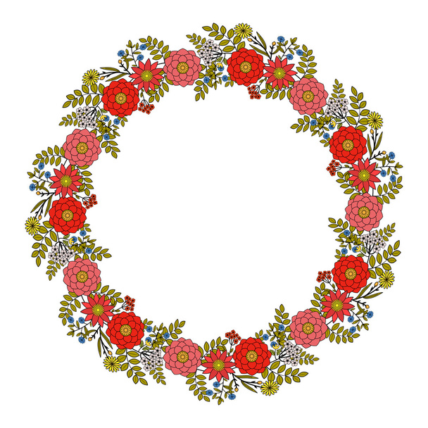 Moldura floral
 - Vetor, Imagem