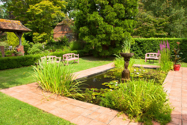 beautiful estate garden view - Photo, Image