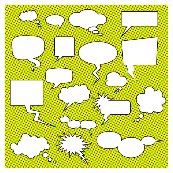 Комические пузыри речи - Вектор,изображение
