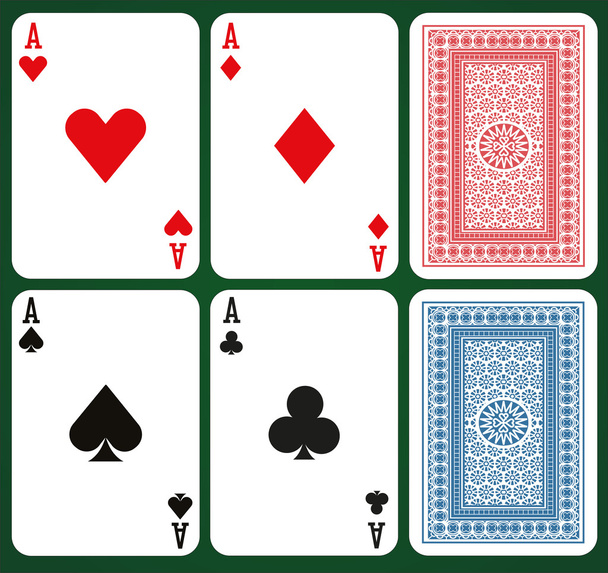 Ases y respaldos de cartas
 - Vector, Imagen
