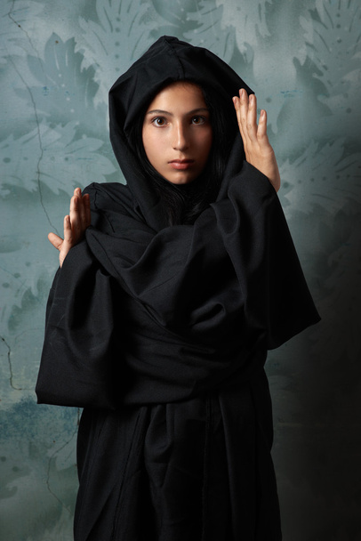 beautiful nun in cape - Φωτογραφία, εικόνα