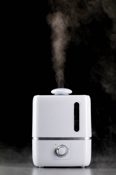 Vapeur de l'humidificateur. Technologie ultrasonique, augmentant l'humidité de l'air dans la pièce. - Photo, image